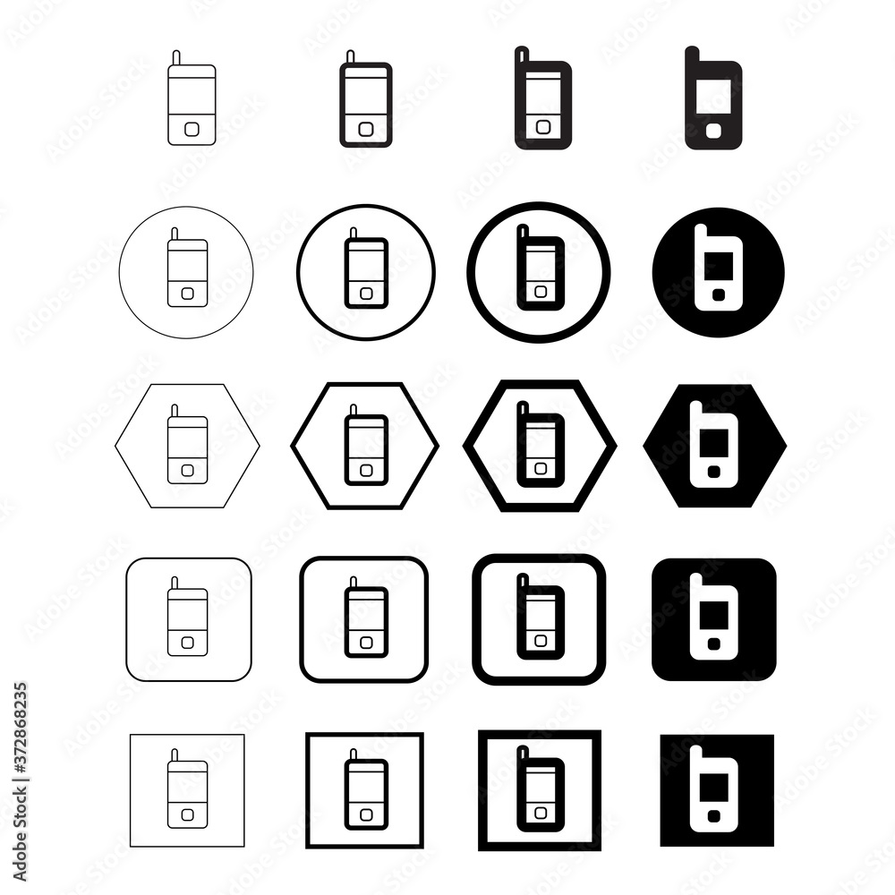 Mobile icon , smartphone icon illustration