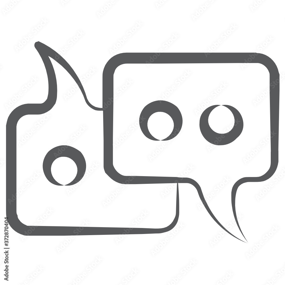Chat bubbles icon depicting concept of communication icon
Chat bubbles icon depicting concept of communication icon