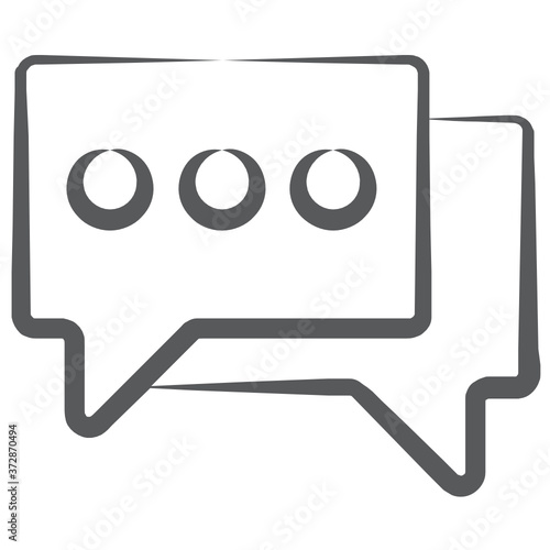  Chat bubbles icon depicting concept of communication icon 