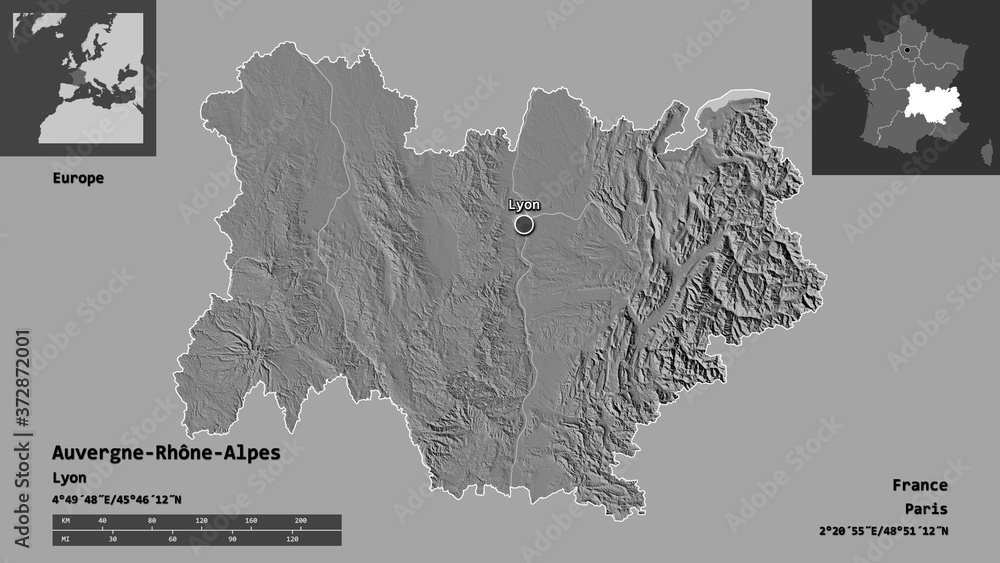 Auvergne-Rhône-Alpes, region of France,. Previews. Bilevel