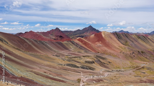 landscape of red mountains
