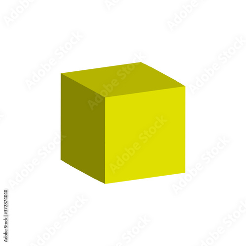 3d yellow cube © Mericel