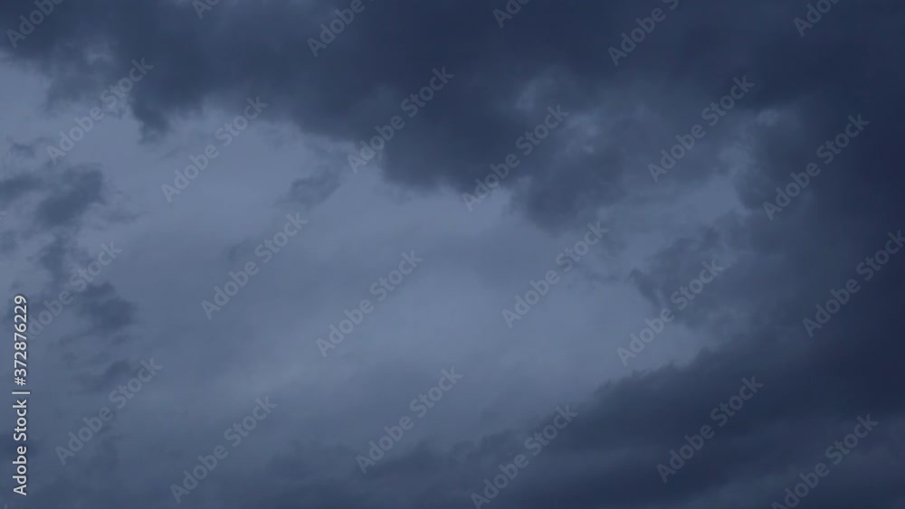 Time Lapse of an Impending Storm in the Sky. The Dramatic Sky is Gray with Rain Clouds in Bad Cloudy Weather. Time Lapse of an Impending Storm in the Sky. The Dramatic Sky is Gray with Rain Clouds in Bad Cloudy Weather.