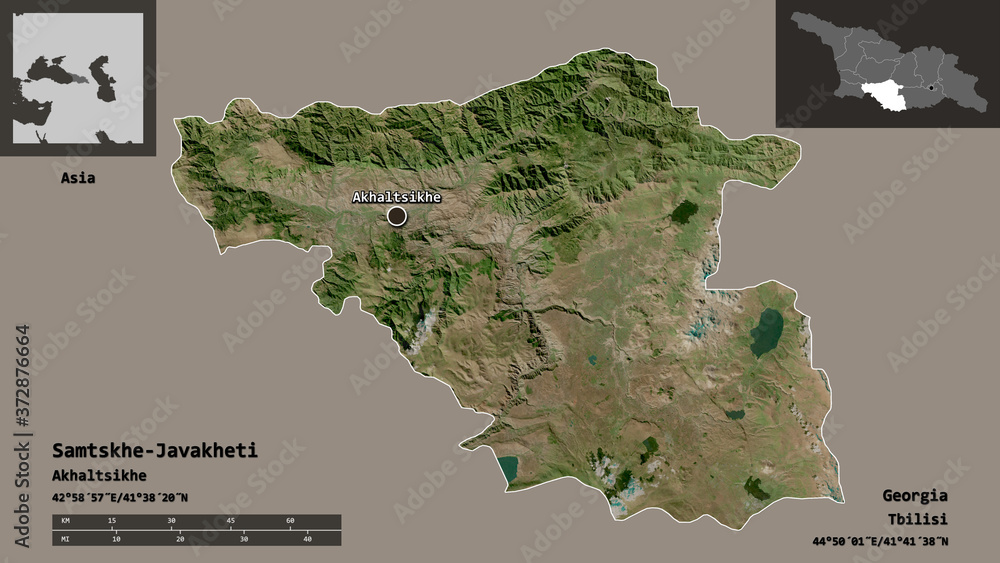Samtskhe-Javakheti, region of Georgia,. Previews. Satellite