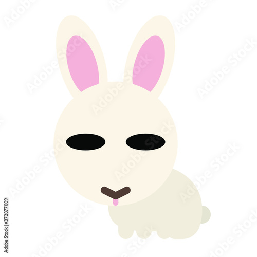 Icon-style Straight face animal (rabbit)