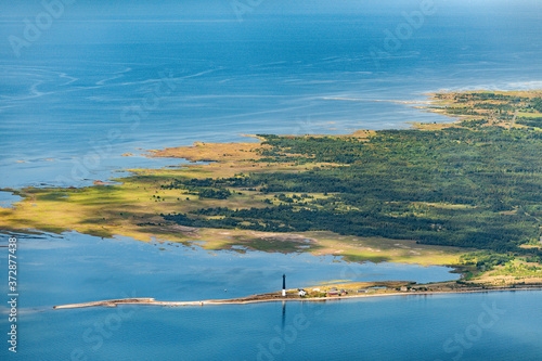 aerial view over the islands in Estona