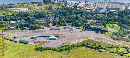 aerial view over the islands in Estona