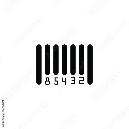 Bar code thin icon isolated on white background  simple line icon for your work.