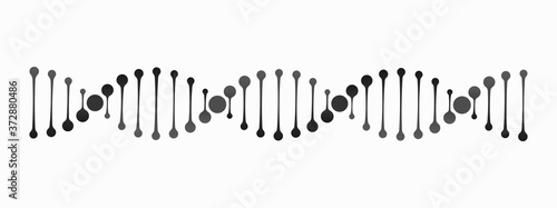 Dna line vector icon vector illustration
