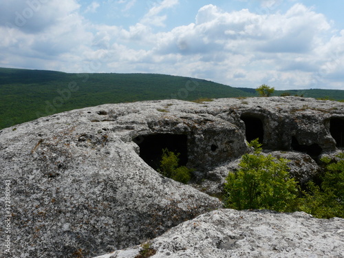 ruins of the old fortress in crimea