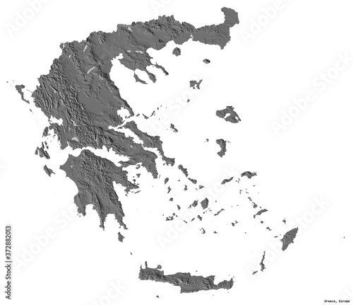 Greece on white. Bilevel © Yarr65