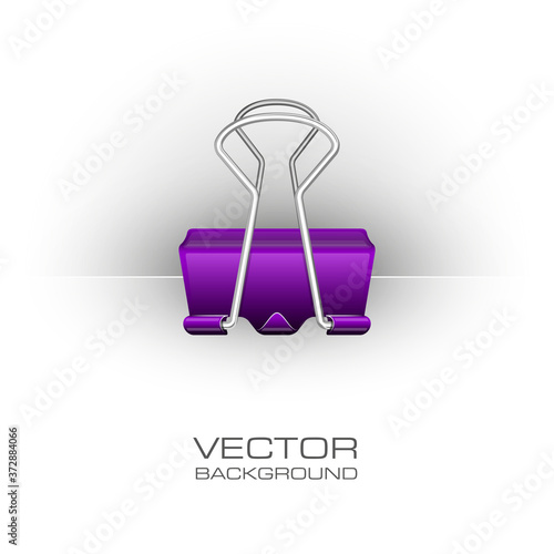 Clothes peg office. Clerical pin for paper background.