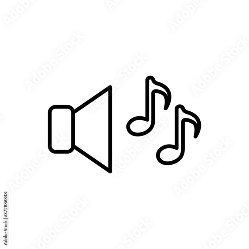 Loudspeaker icon template