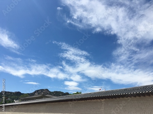 5월의 서울, 광화문, 경복궁 그리고 맑은 하늘
