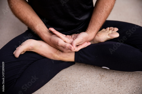 Meditation Man Mindfulness Hands Mudra Yoga Wellness Wellbeing Lotus Pose Breathe