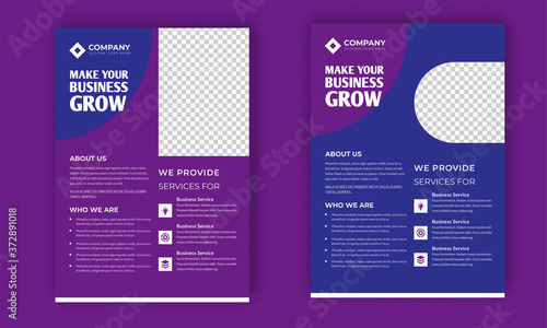  Flyer Design, Business Growing Flyer,Green and Blue Flyer Template.Business growing, Flyer,leaflet print,annual reports, advertising posters