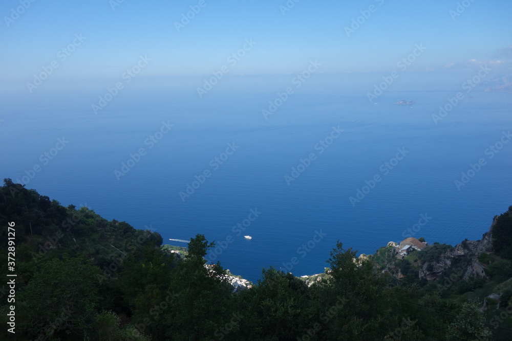 The Path of Gods in Amalfi coast in Italy