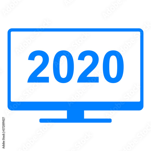 Jahr 2020 und Monitor