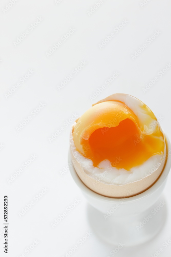 soft boiled egg in egg stand for breakfast soft boiled egg in egg stand for breakfast