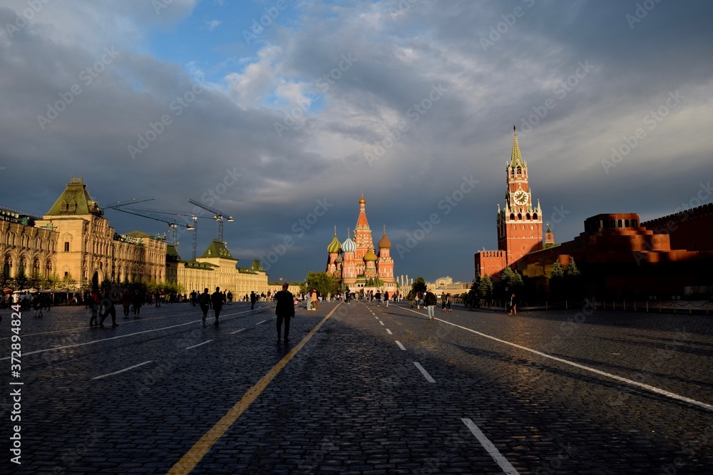   The Red square in Moscow