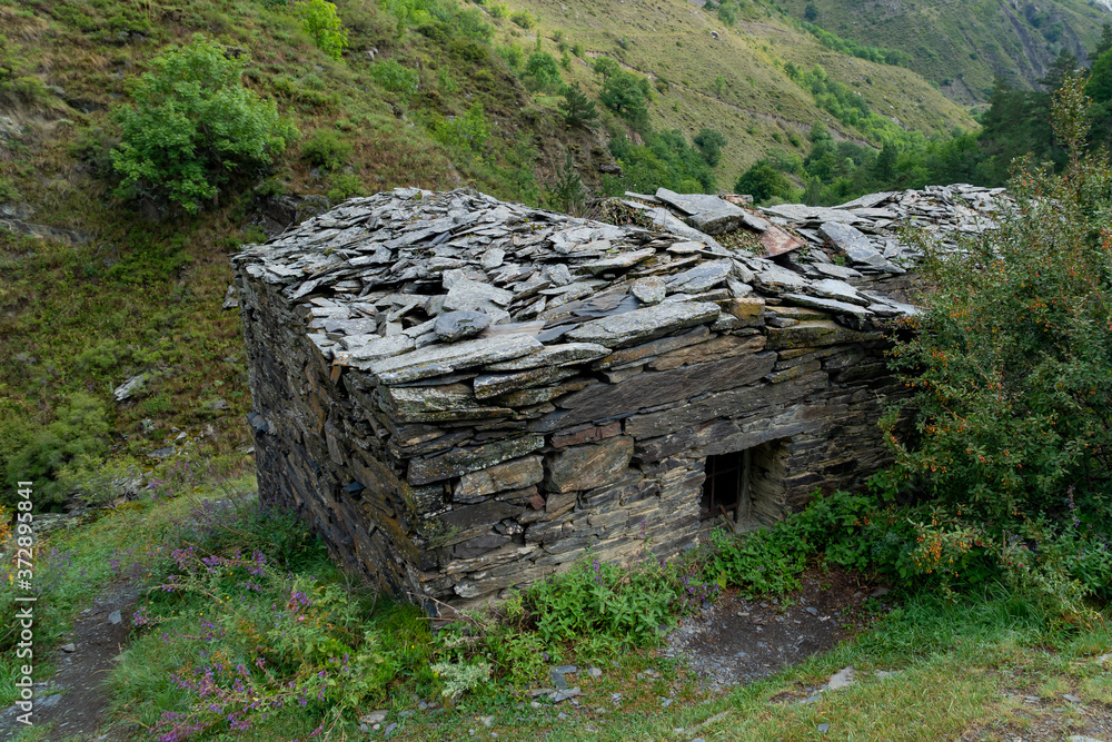 Anatori Crypts, near Shatili in the Upper Khevsureti. Georgia