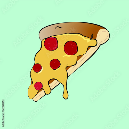 illustration of a pizza