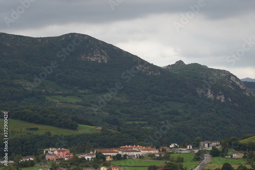 Asturias. Bueño, the beautiful villlage of Horreos in Oviedo, Asturias. Spain