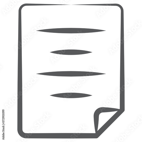 
Folder paper concept of backlog icon doodle vector.
