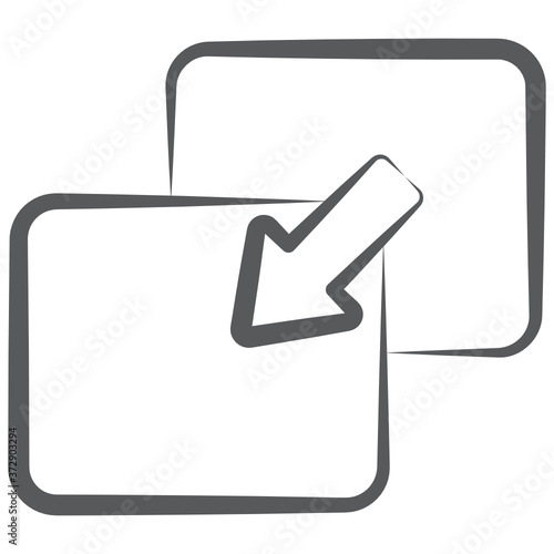 

Web interface adjustment, drag and drop vector of doodle  style 
