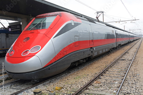 Fast Train Locomotive in Venice Italy