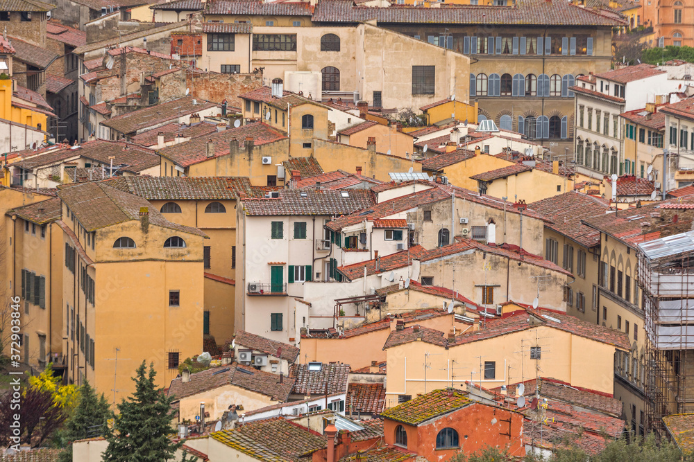 Traditional Houses in Florence Italy