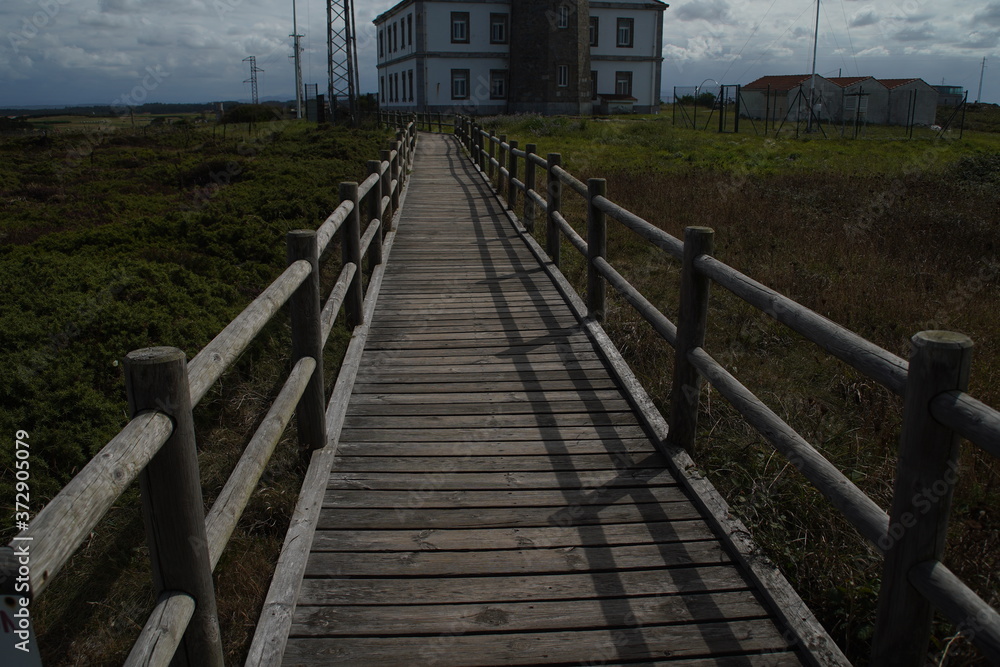 Lighhouse in Cape of Asturias,Spain
