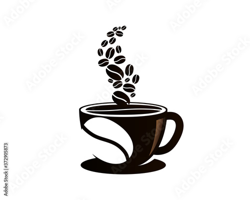 Coffee Bean with Mug Vector