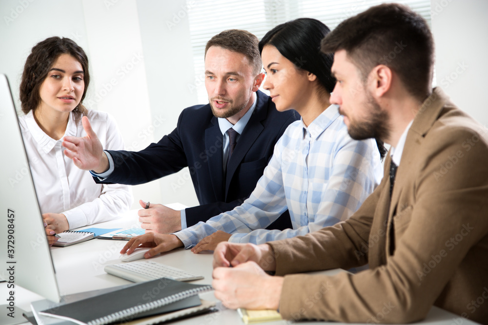 Business people working together in the office Business people working together in the office
