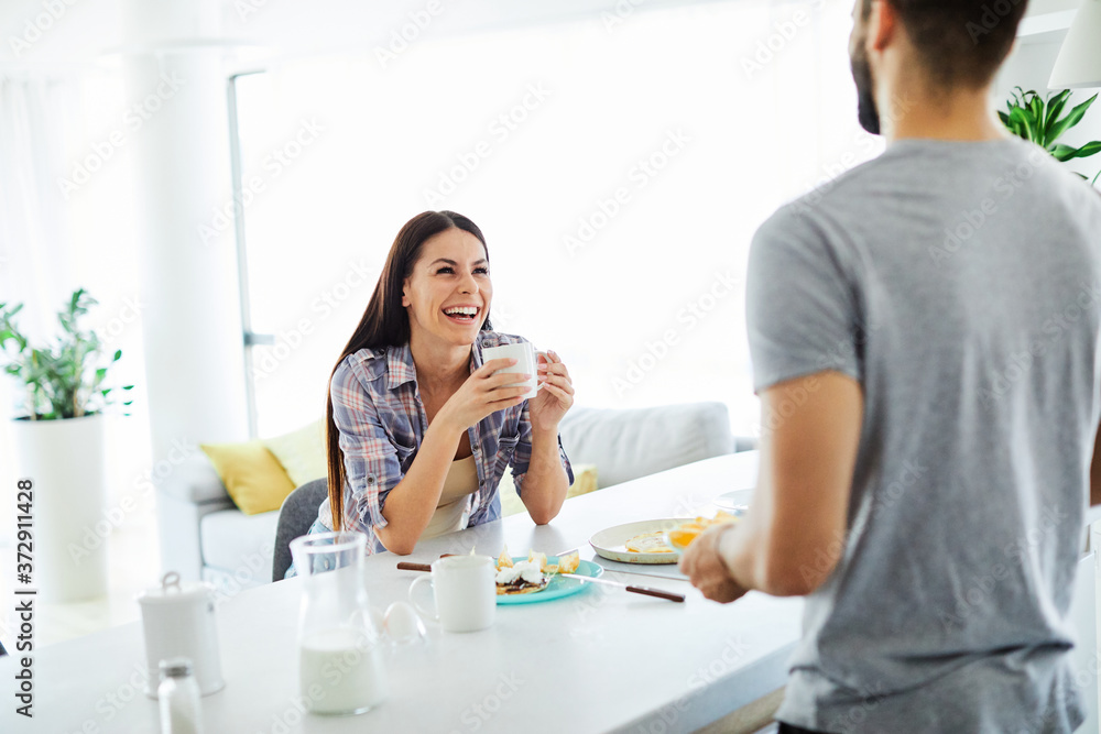 woman couple man happy happiness love young lifestyle together romantic boyfriend girlfriend breakfast woman couple man happy happiness love young lifestyle together romantic boyfriend girlfriend breakfast