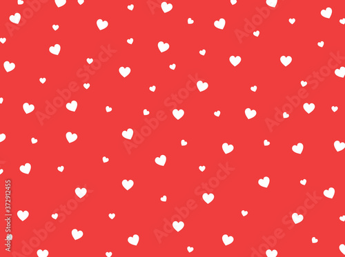 Red heart pattern. vector red background heart pattern.  Valentines day pattern. 