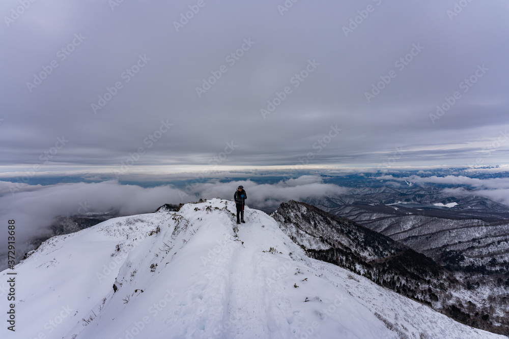 上州武尊山　冬　登山