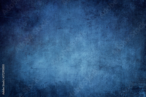 Blue scraped wall background