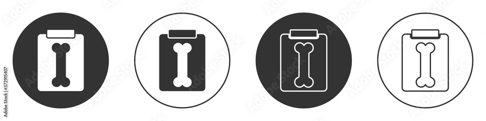 Black X-ray shots icon isolated on white background. Circle button. Vector Illustration. Black X-ray shots icon isolated on white background. Circle button. Vector Illustration.