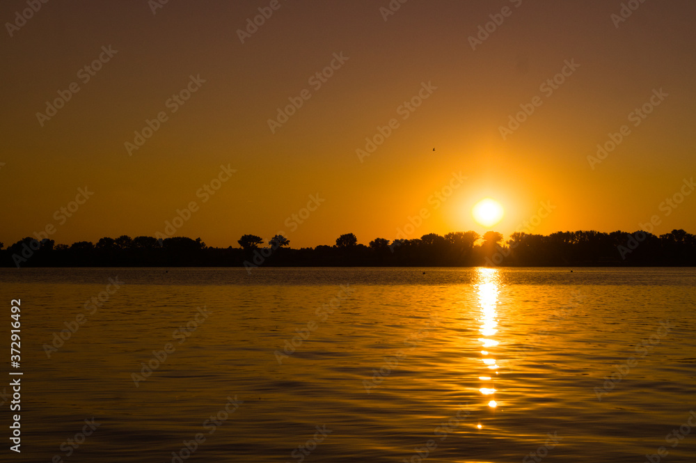Sunset over the Zemborzyce Reservoir in Lublin 1