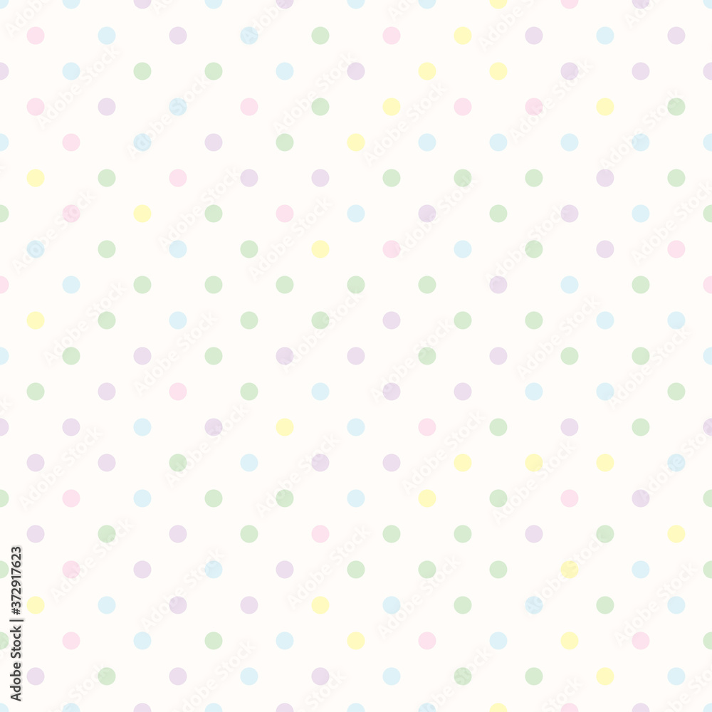 Pastel polka dot seamless, pattern background, vector. Pastel polka dot seamless, pattern background, vector.