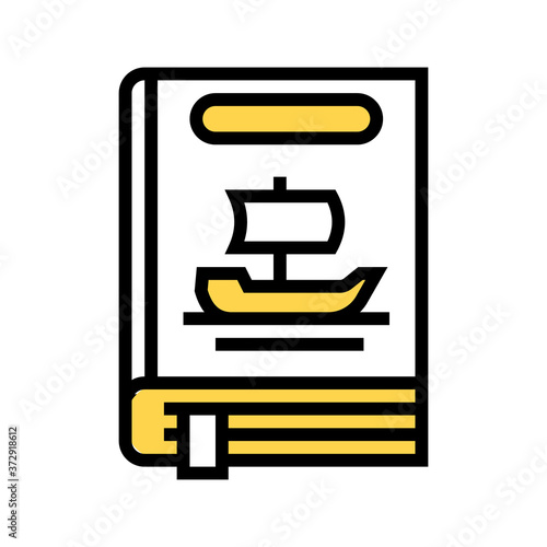legend genre color icon vector. legend genre sign. isolated symbol illustration