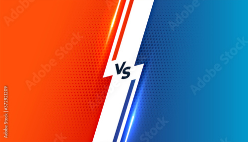 versus vs conflict battle screen background template design