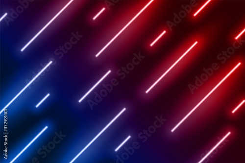 neon  light effect show line in diagonal direction