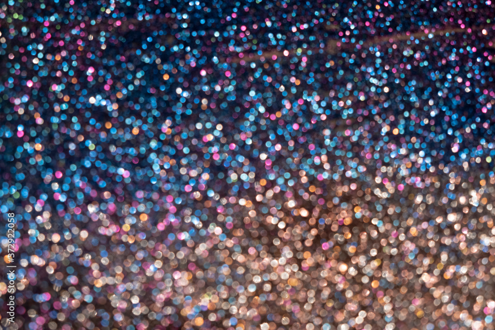 colorful sequins in a beautiful bokeh