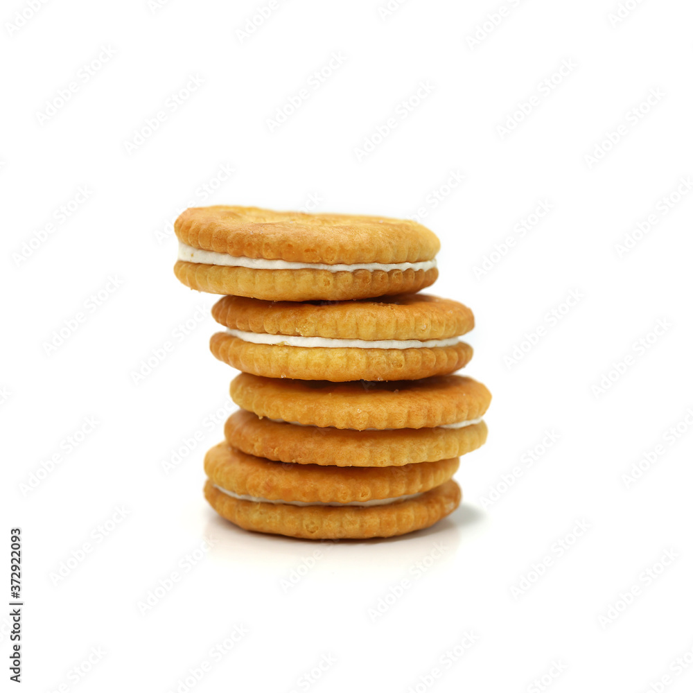 Sandwich cookies with vanilla fill Sandwich cookies with vanilla fill