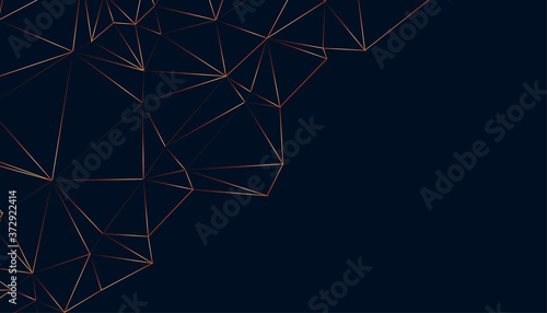 shiny low poly abstract black background design