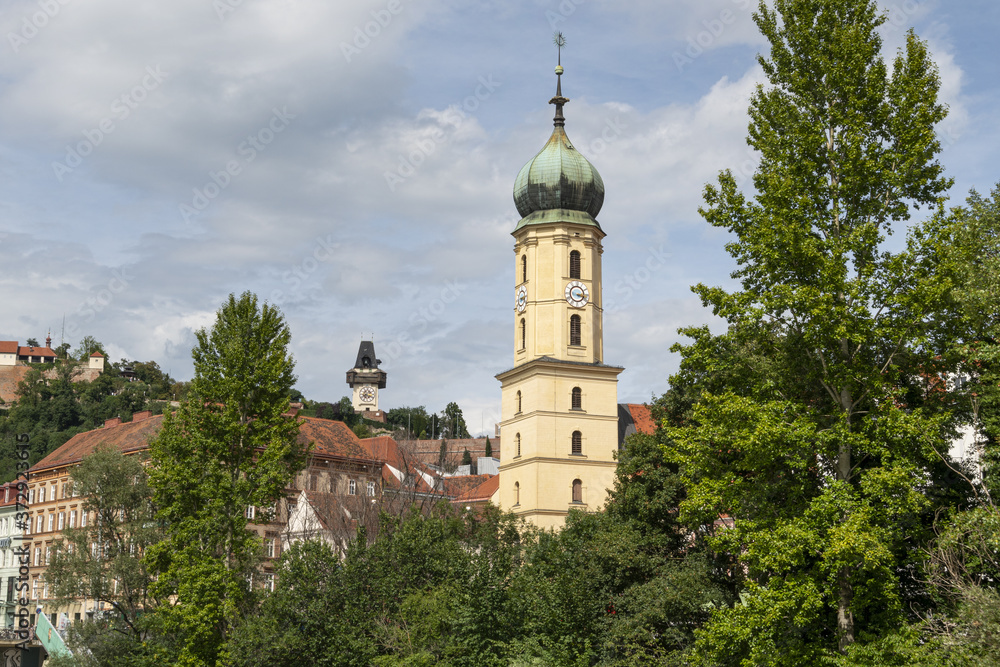 A panoramic view of Graz