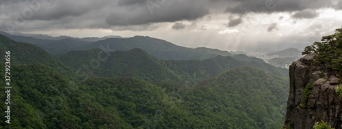 Landscape in Mudeungsan Park, Geumgok-dong, Gwangju, South Korea photo