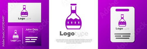 Logotype Tequila bottle icon isolated on white background. Mexican alcohol drink. Logo design template element. Vector.
